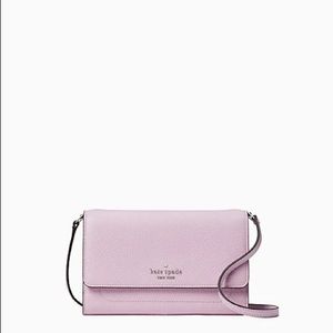 Kate Spade Wallet Crossbody in Quartz Pink